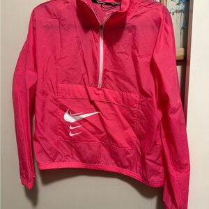 Nike Hot Pink Half-Zip Windbreaker Pullover